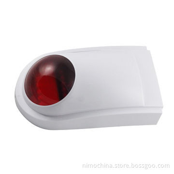 Siren and Strobe Light, 12V DC, 500mA Power Supply, AAA 7.2V Backup Battery